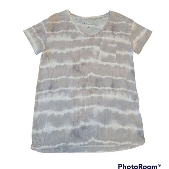 KOOLABURRA BY UGG Grey Tie Dye Look Short Sleeve Lounge T-shirt XS - Picture 1 of 9